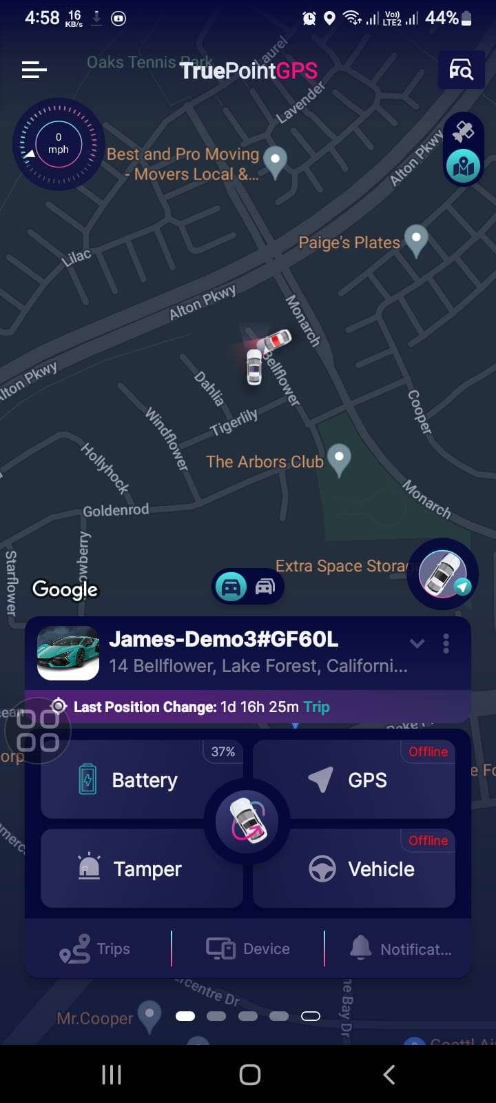 GPS Tracking Backend